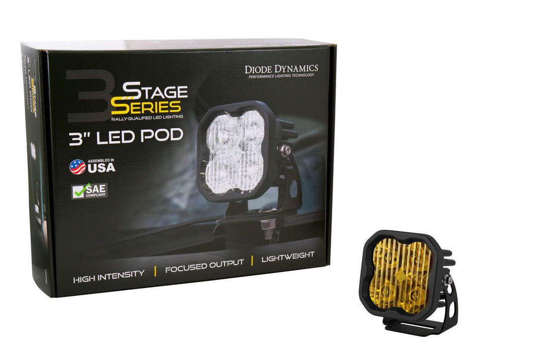 SS3 SAE Yellow Sport LED Pod (one)