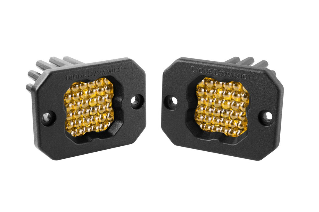 SSC1 Yellow Sport Flush Mount LED Pod (pair)