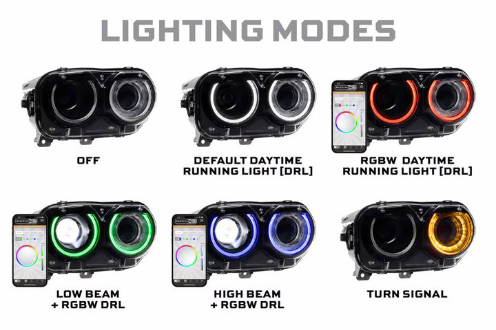 2015-23 Challenger XRGB LED Headlights