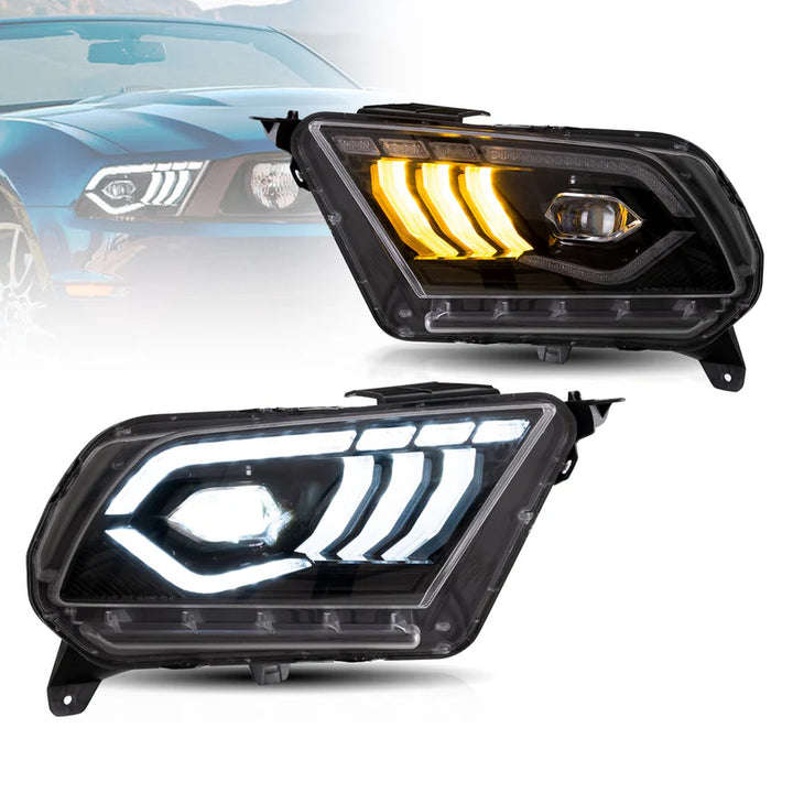 2010-14 Ford Mustang LED Projector Headlights