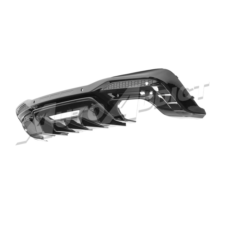 2024+ Ford Mustang Dark Horse Rear Diffuser Gloss Black Quad Tips