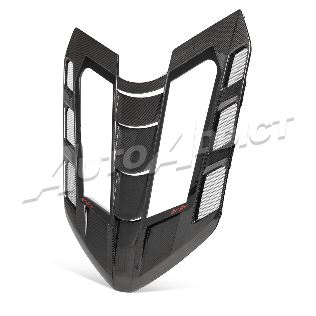 2020-2026 C8 Coupe Rear Split Window Functional Dry Carbon Fiber Double Sided w/Glass For Stingray/Z06/E-Ray