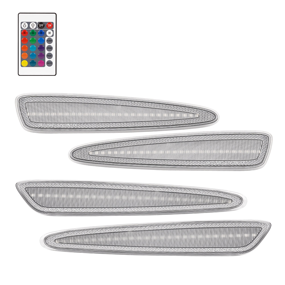 2005-2013 Chevrolet Corvette C6 RGB Clear LED Side Marker
