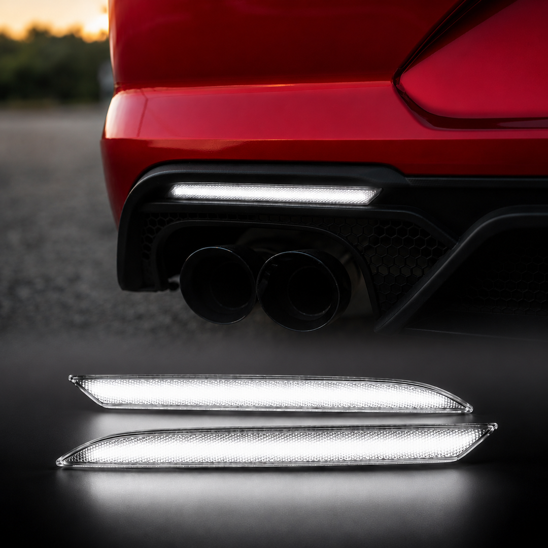 2015–2017 Mustang WHITE LED Rear Diffuser Reflectors