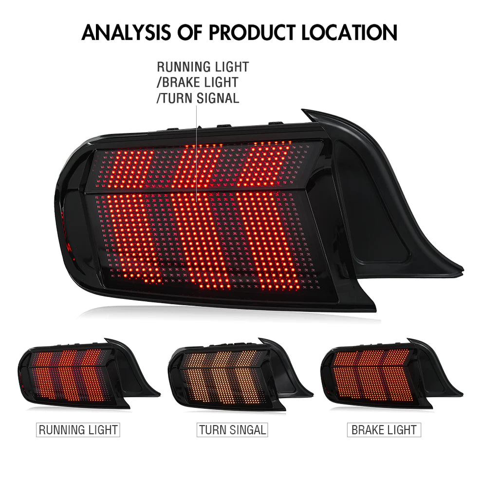 2015-23 Ford Mustang RGB Pixel Taillights