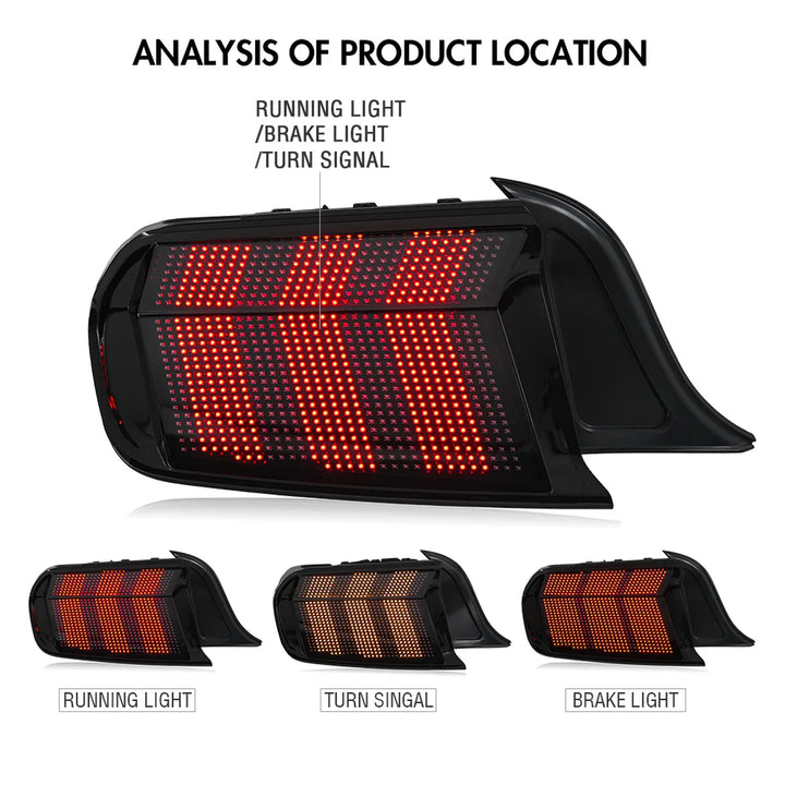 2015-23 Ford Mustang RGB Pixel Taillights