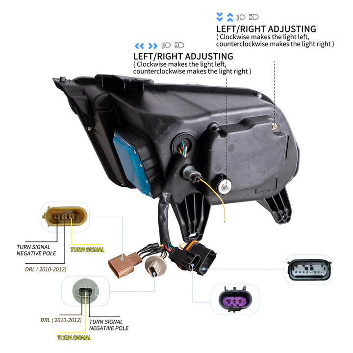 2010-14 Ford Mustang LED Projector Headlights