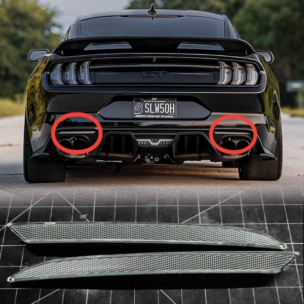 2018–2023 Mustang Rear Diffuser Reflectors