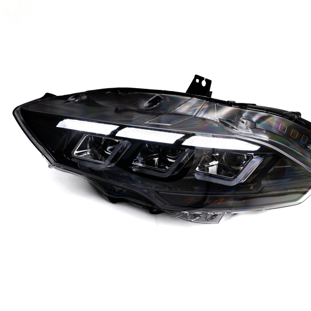 2018-2023 Ford Mustang Projector Headlights S650 Style LED Amber Sequential Turn Signals