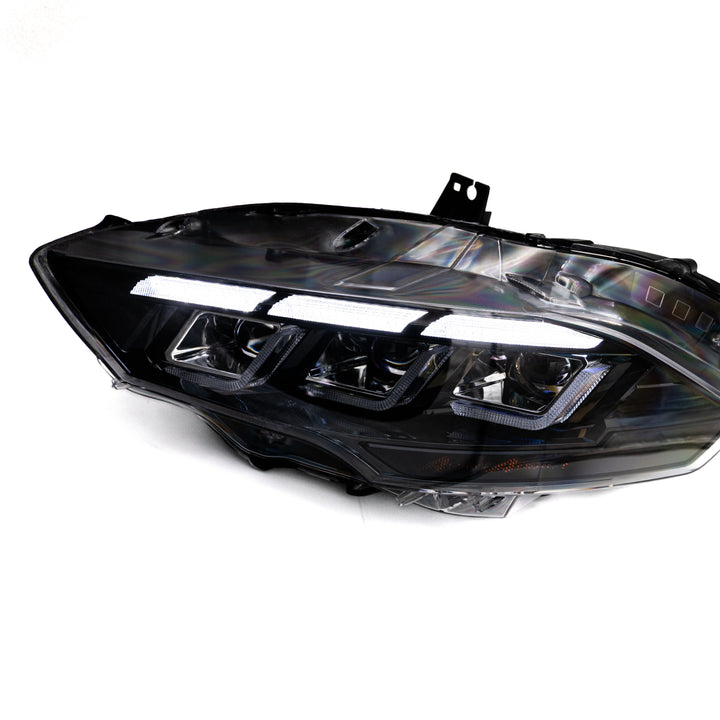 2018-2023 Ford Mustang Projector Headlights S650 Style LED Amber Sequential Turn Signals