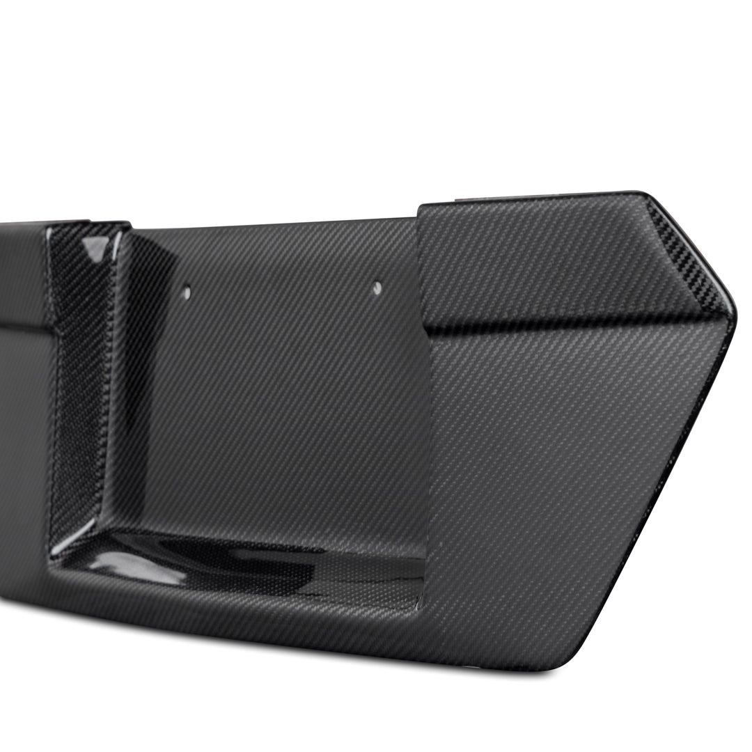 2020-2026 Corvette C8 Carbon Fiber License Plate Backing for Stingray Rear Bumper