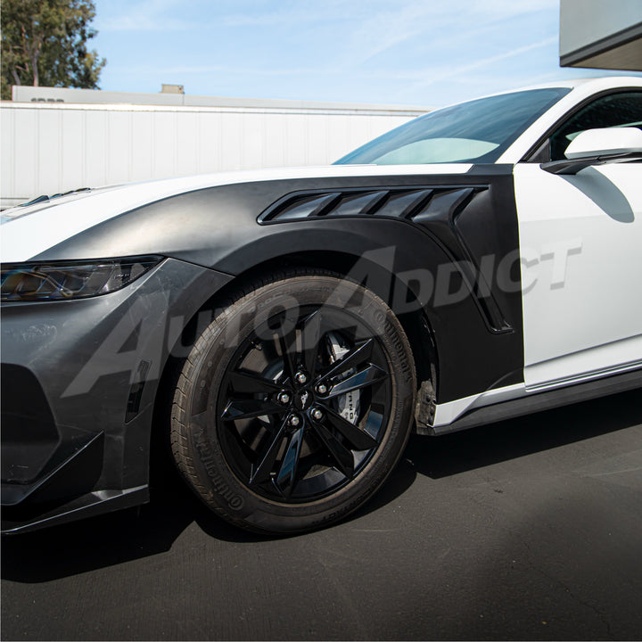 2024–2026 Mustang S650 EcoBoost / GT Type-GTD Aluminum Fenders w/ Functional Vent (Pair)