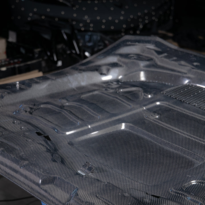 2024-2025 Mustang S650 Type-LM Carbon Fiber Double Sided Hood
