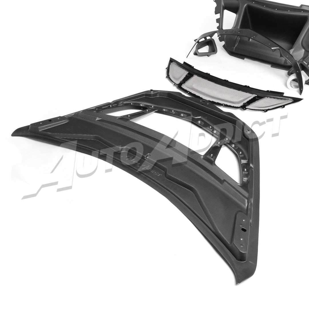 2025-2026 C8 ZR1/ZR1X ZTK Type-OEM Hood Functional Dry Carbon Fiber Double Sided 6PCS Kit