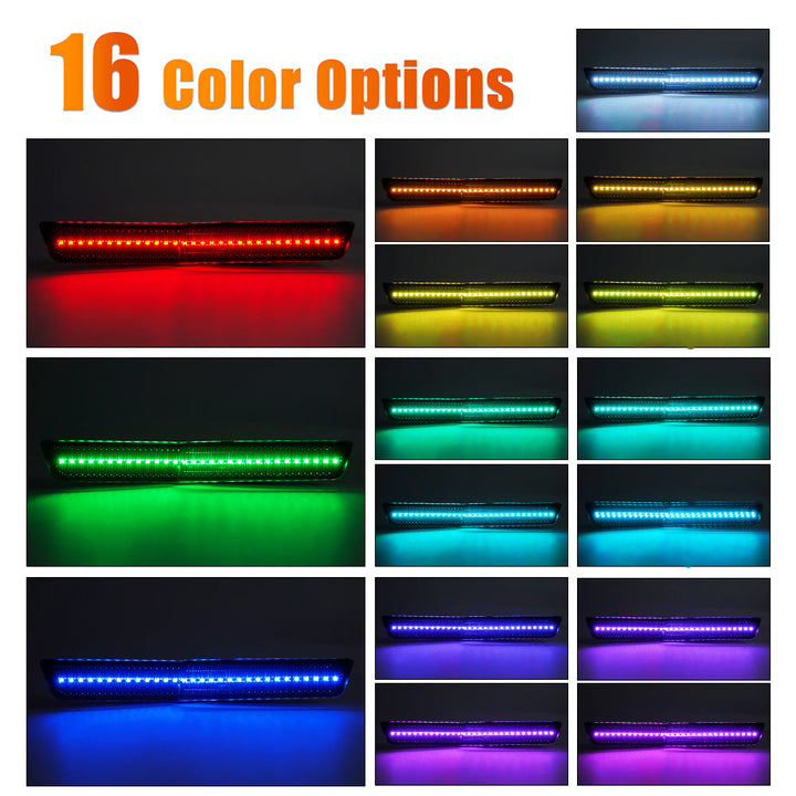 2018-2024 Dodge Challenger Widebody Remote Control RGB Smoke Lens LED Side Markers