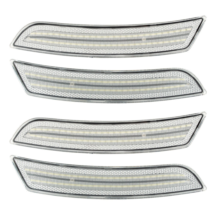 2016-2025 Camaro Clear Lens White Dynamic Animation LED Side Markers Set