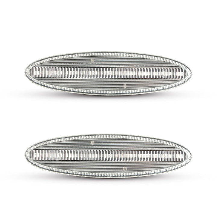 1997-2004 Corvette C5 Rear Bumper Clear Lens White LED Side Markers