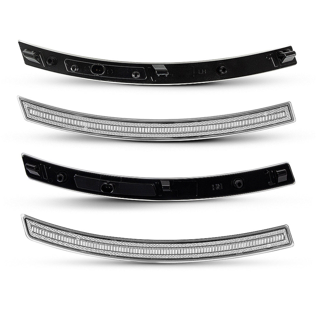 2014-2019 Corvette C7 Clear Lens White Dynamic Animation LED Side Markers Set
