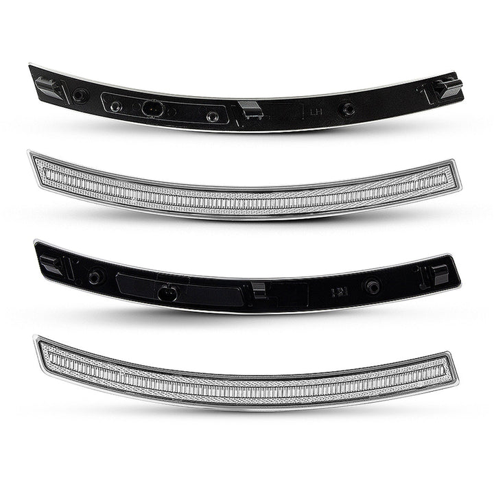 2014-2019 Corvette C7 Clear Lens White Dynamic Animation LED Side Markers Set