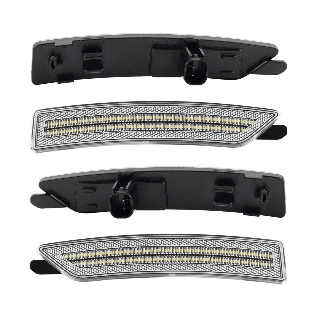 2024-2026 Ford Mustang S650 Clear Lens White Dynamic Animation LED Side Markers