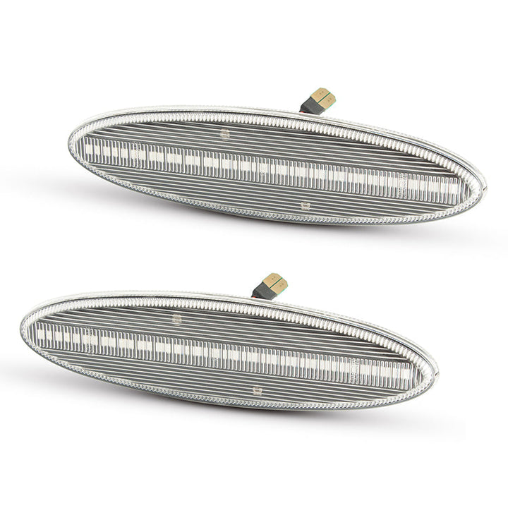 1997-2004 Corvette C5 Rear Bumper Clear Lens Red LED Side Markers