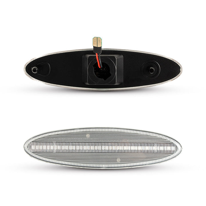 1997-2004 Corvette C5 Rear Bumper Clear Lens White LED Side Markers