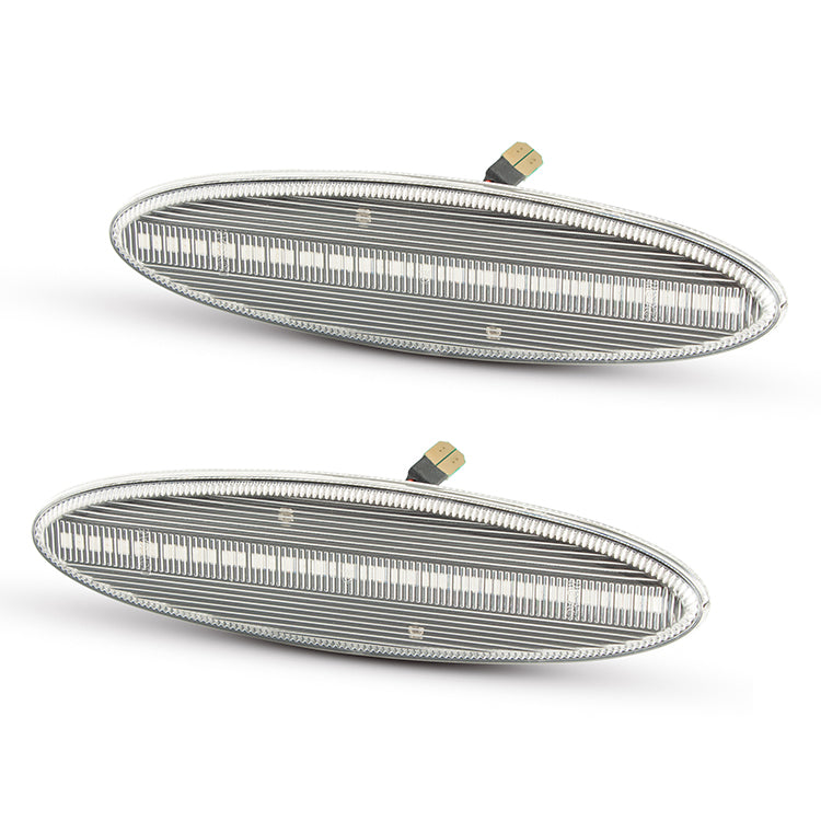 1997-2004 Corvette C5 Rear Bumper Clear Lens White LED Side Markers
