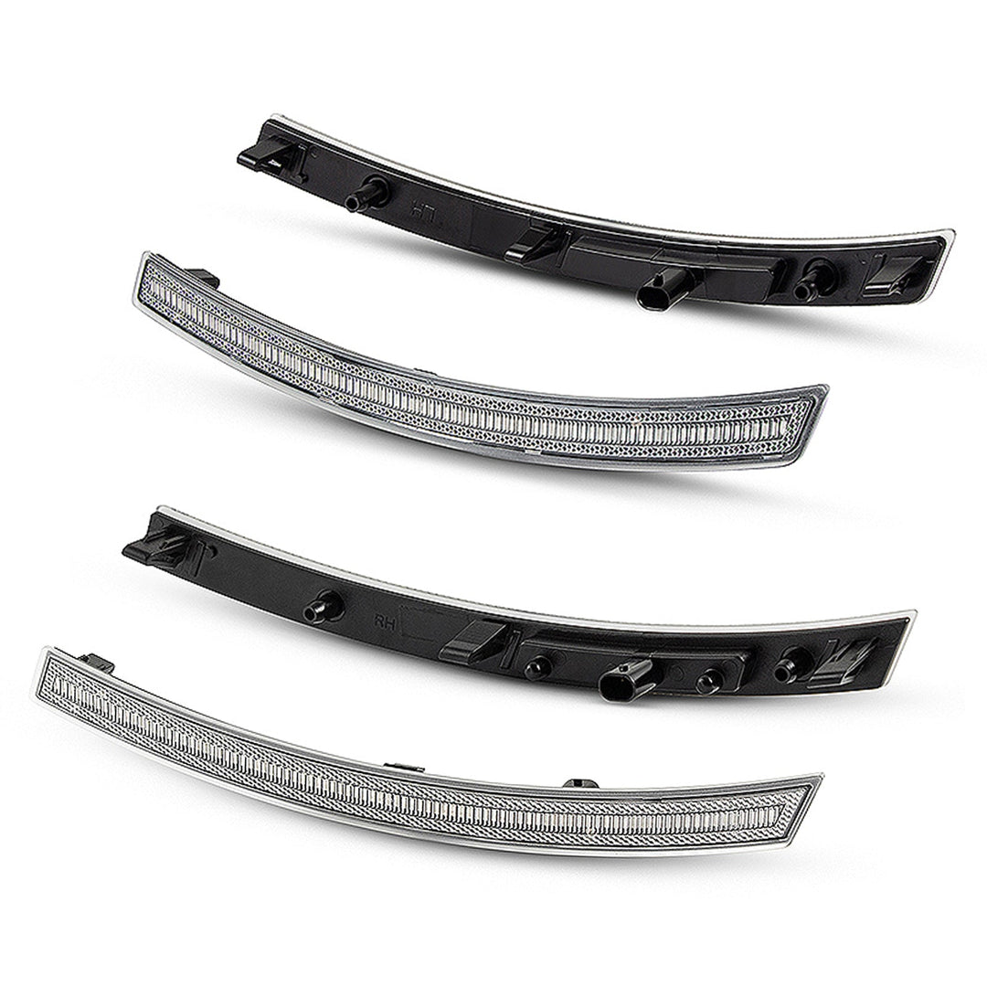 2014-2019 Corvette C7 Clear Lens White Dynamic Animation LED Side Markers Set