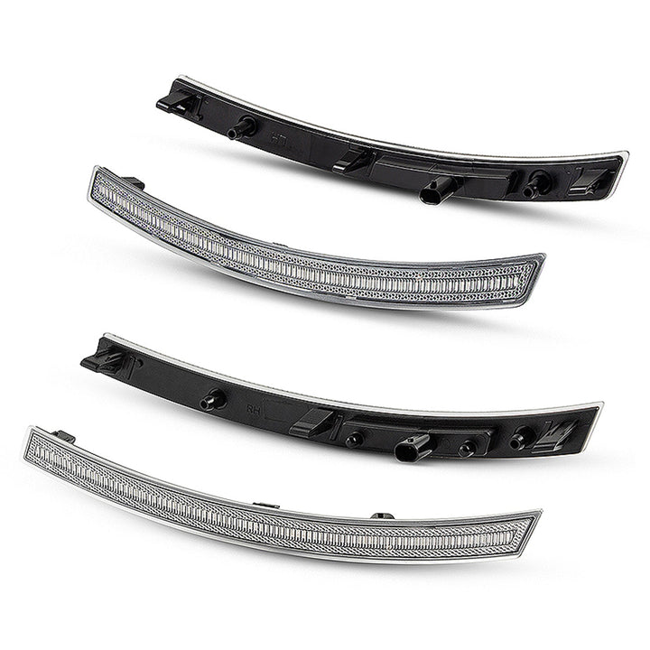 2014-2019 Corvette C7 Clear Lens White Dynamic Animation LED Side Markers Set