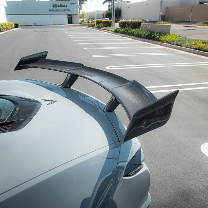 2023-2026 C8 Corvette Z06/E-Ray ZR1 ZTK Rear Spoiler Gloss Carbon Fiber 1pc