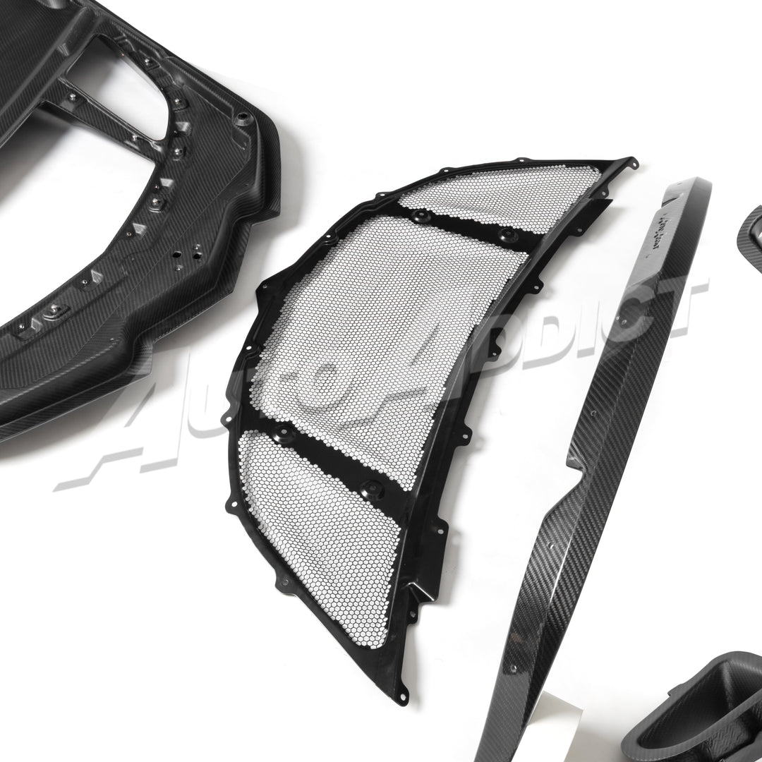 2025-2026 C8 ZR1/ZR1X ZTK Type-OEM Hood Functional Dry Carbon Fiber Double Sided 6PCS Kit