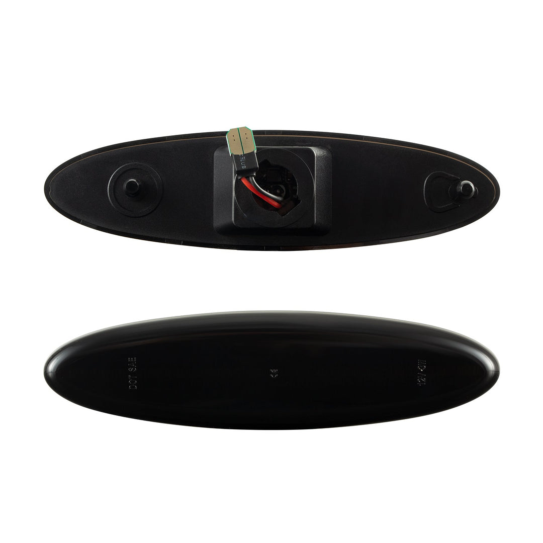 1997-2004 Corvette C5 Rear Bumper Smoke Lens White Dynamic Animation LED Side Markers