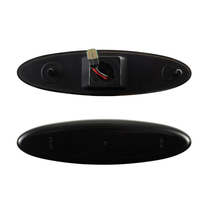 1997-2004 Corvette C5 Rear Bumper Smoke Lens White Dynamic Animation LED Side Markers