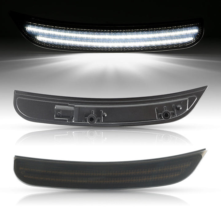 2015-2024 Dodge Charger Smoke White LED Side Markers