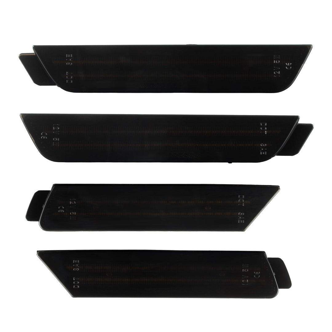 2010-2015 Camaro Smoke Lens White Dynamic Animation LED Side Markers Set