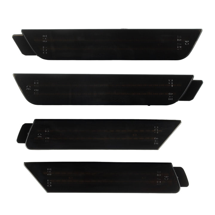 2010-2015 Camaro Smoke Lens White Dynamic Animation LED Side Markers Set