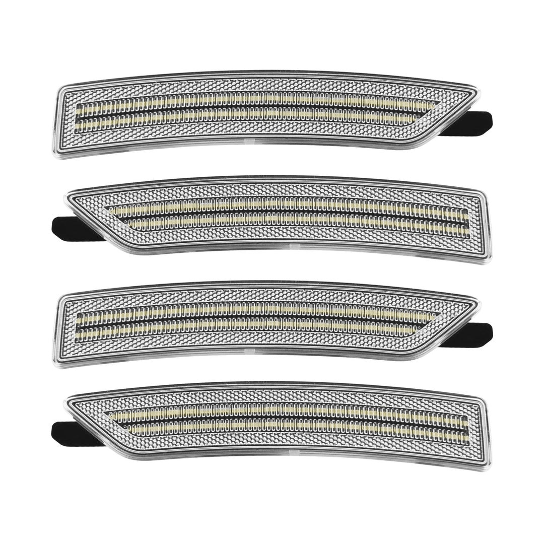 2024-2026 Ford Mustang S650 Clear Lens White Dynamic Animation LED Side Markers