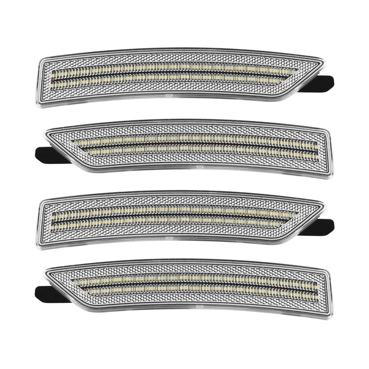 2024-2026 Ford Mustang S650 Clear Lens White Dynamic Animation LED Side Markers