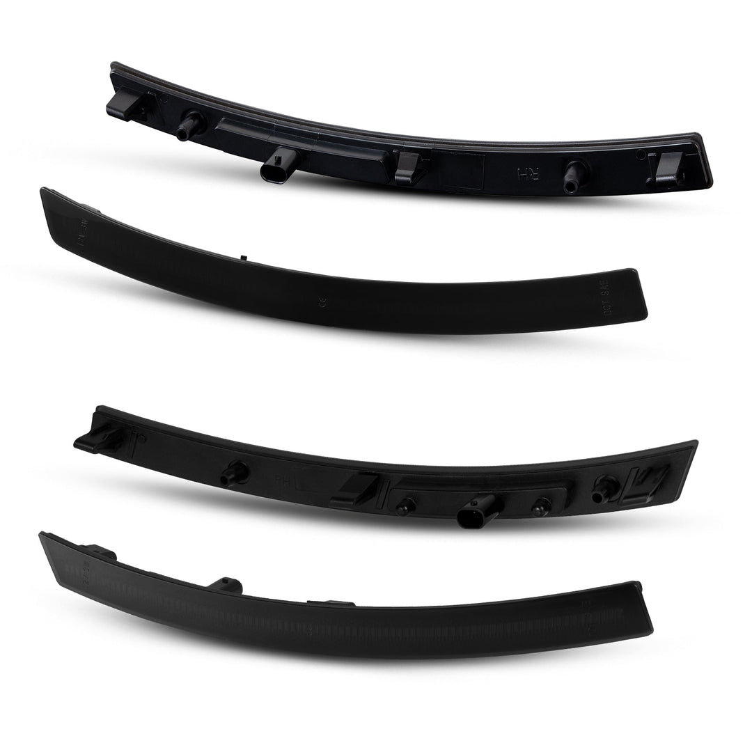 2014-2019 Corvette C7 Smoke Lens White Dynamic Animation LED Side Markers Set