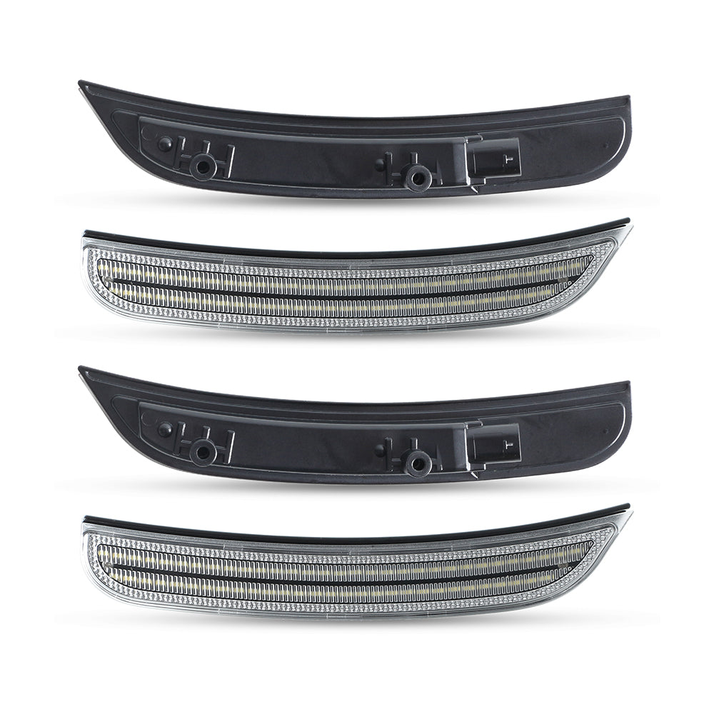 2015–2024 Dodge Charger Clear White LED Side Markers Set