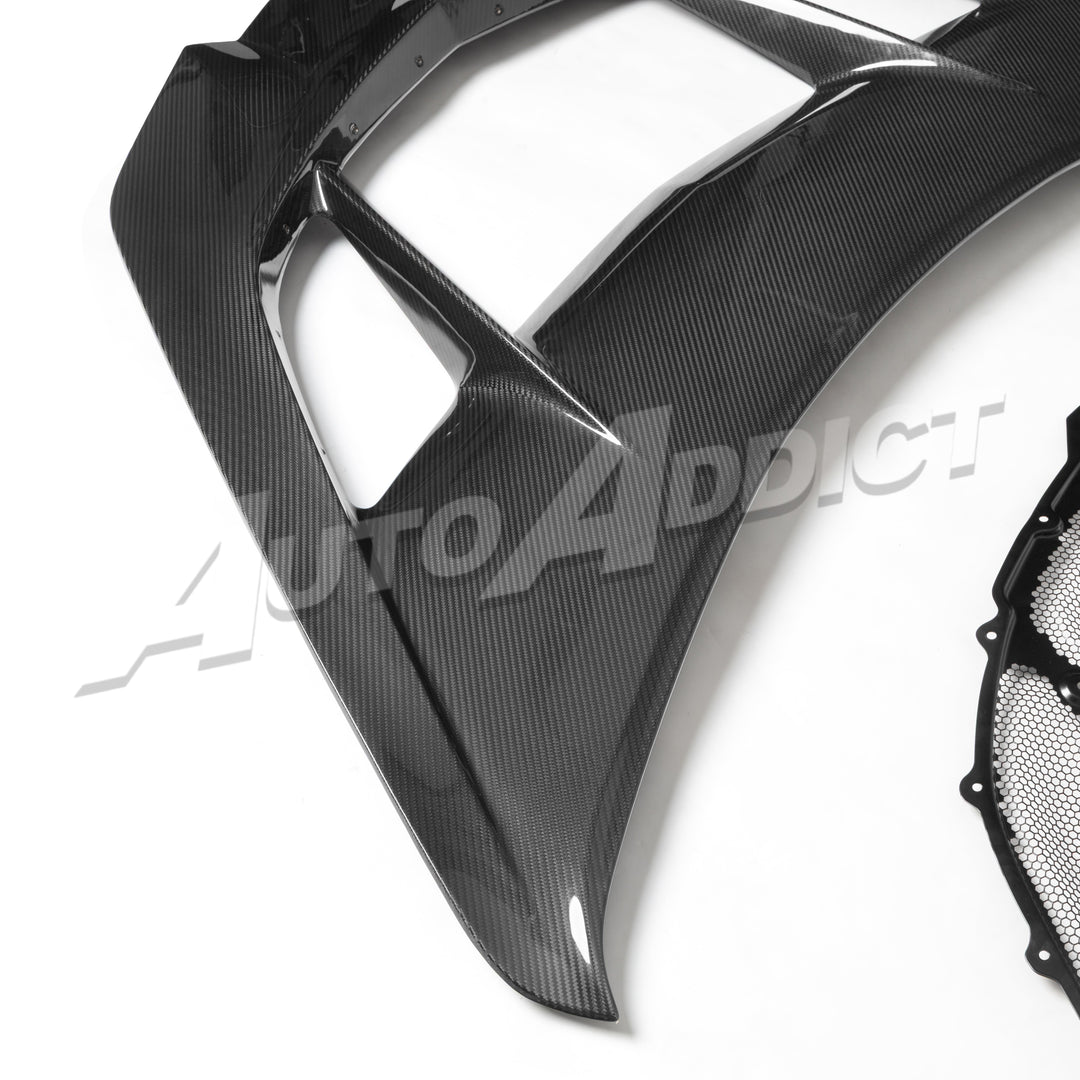 2025-2026 C8 ZR1/ZR1X ZTK Type-OEM Hood Functional Dry Carbon Fiber Double Sided 6PCS Kit