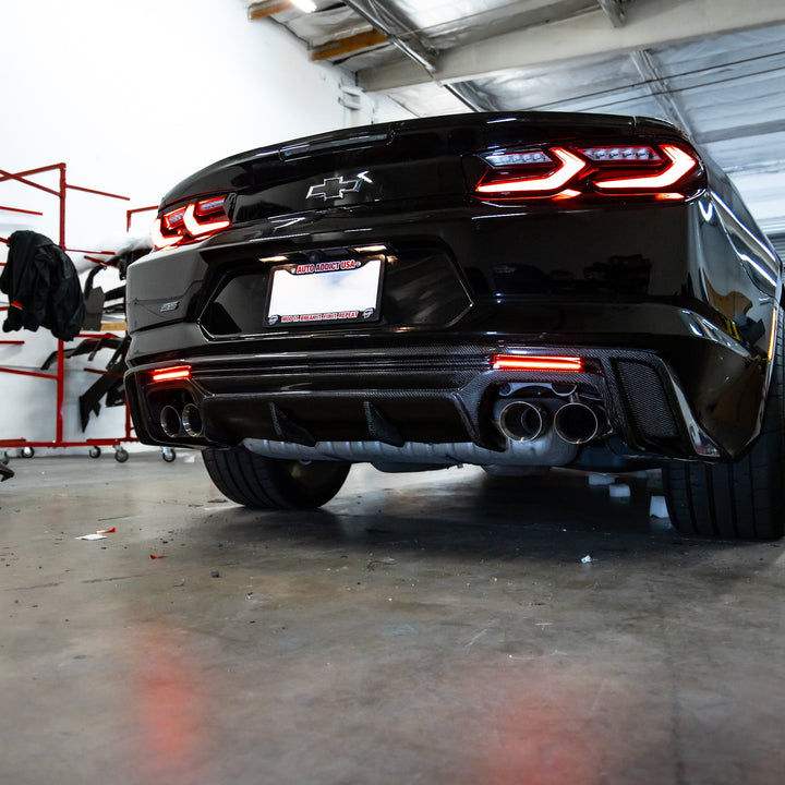 2016-2025 Chevy Camaro Diffuser Smoke LED Rear Reflectors (Pair)