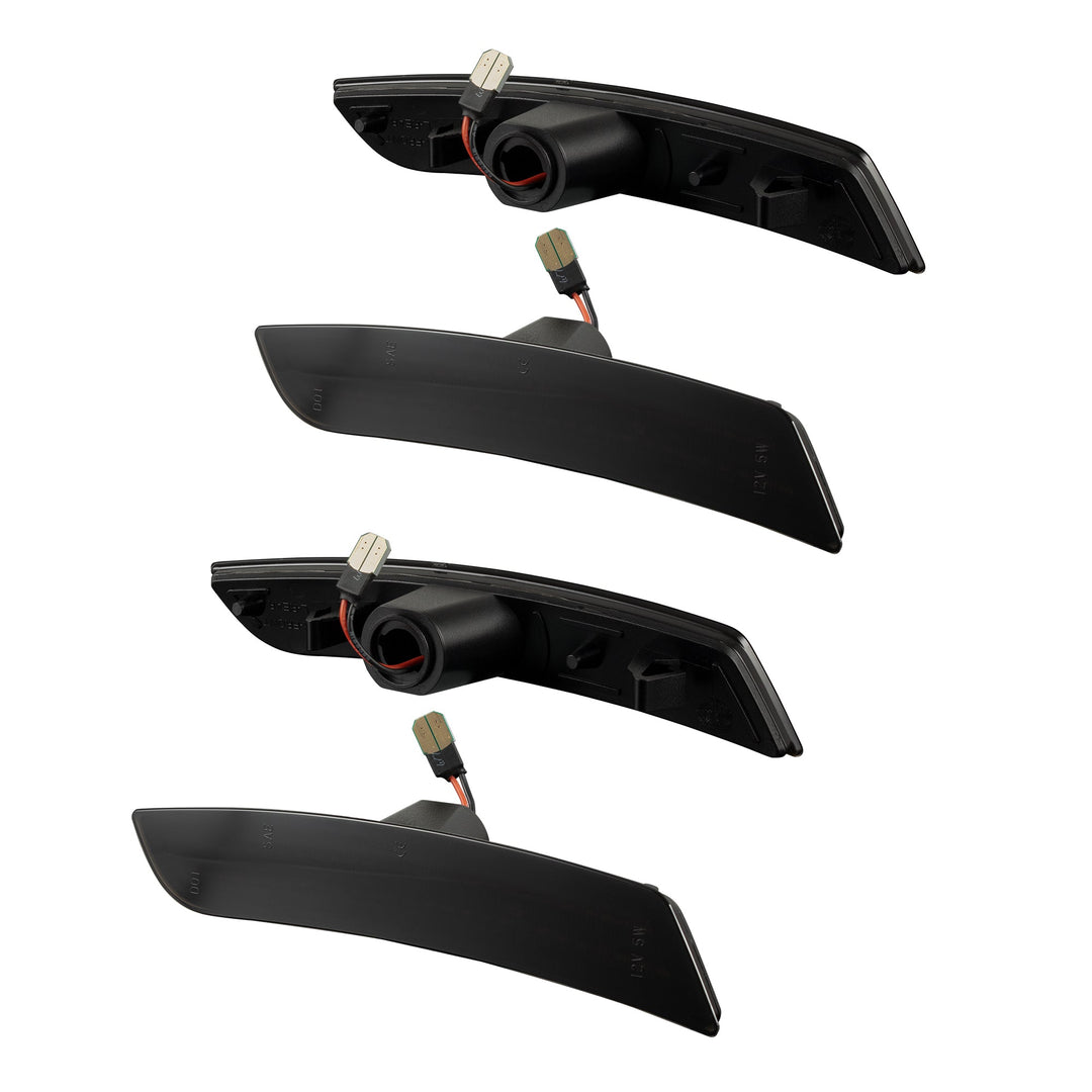 2016-2025 Chevrolet Camaro Smoked White LED Side Markers Set
