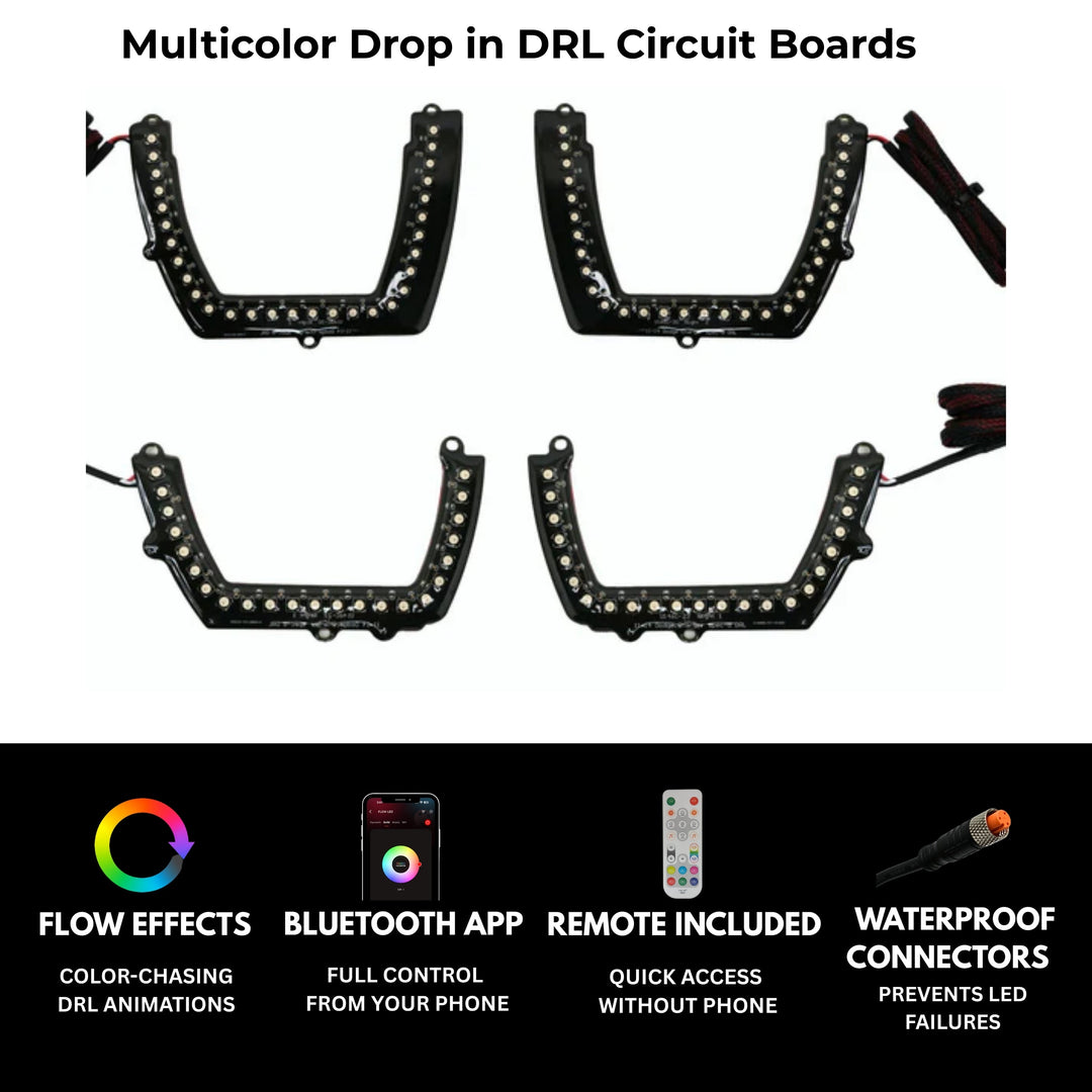 Diy Built Drl Module Dodge Charger Flow Series DRL Boards (for 2011-2014 Spec-D Headlights ...