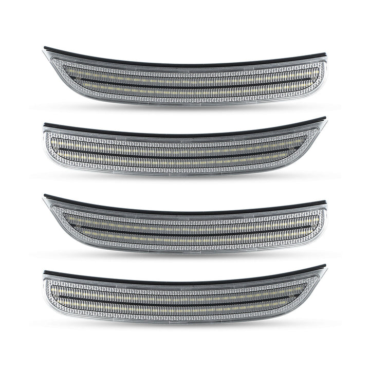 2015–2024 Dodge Charger Clear White LED Side Markers Set
