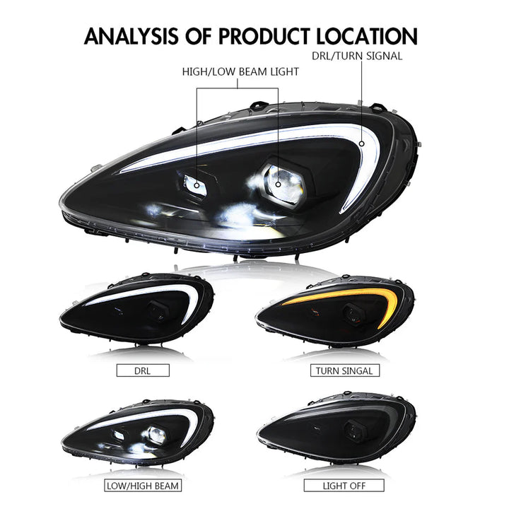 2005-2013 Chevrolet Corvette C6 LED McLaren Style Headlight
