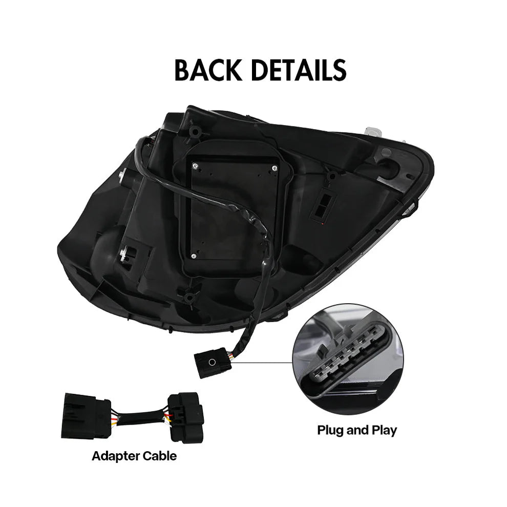 2005-2013 Chevrolet Corvette C6 LED McLaren Style Headlight