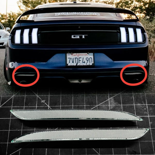 2015-17 Mustang Rear Diffuser Reflectors