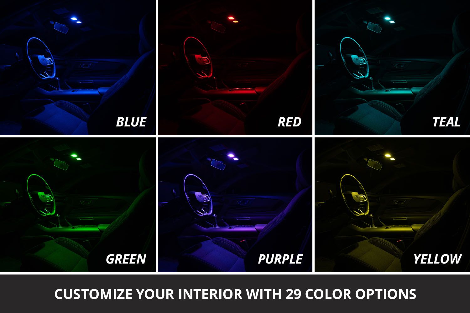 Multicolor Dome Light for 2024-2025 Ford Mustang – Simp Built