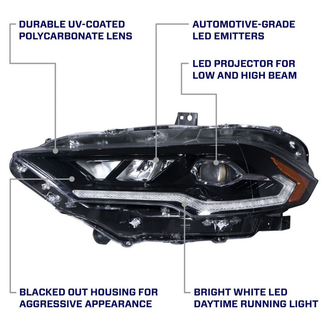 2018-2023 Ford Mustang Form LED Headlights (pair)